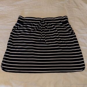 "Dress Barn" Navy Blue and White Striped Skirt Size L